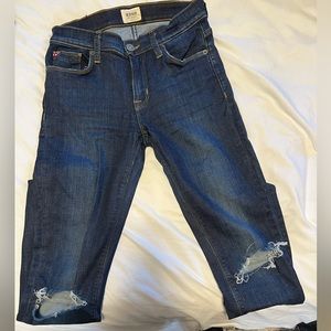 Hudson Jeans size 25 super stretchy with rips on the knees